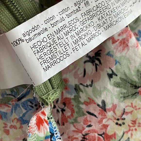 Zara Floral Asymmetrical Top - Picture 8 of 8